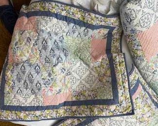 Bedskirt mattress, cover three pillows and sheets for full bed