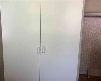 Large Storage Cabinet In White