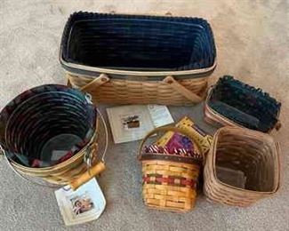 Longaberger Basket in a collection of smaller sizes