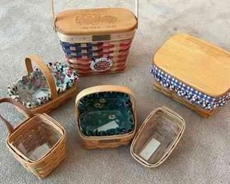 Longaberger Baskets of Various Sizes