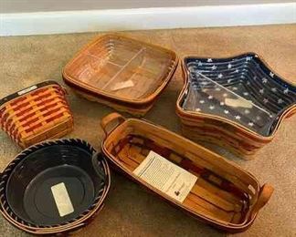 Longaberger Inaugural Collection Christmas Baskets