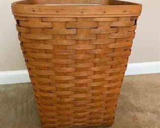 Longaberger Waste Basket With Liner