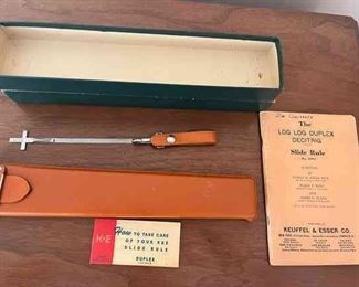Vintage Slide Rule Mathematical Measuring Tools