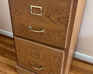 Wood file cabinet