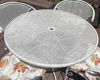 Wrought Iron Table and 4 Chairs