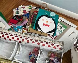 Wrapping paper, boxes, bags and tibbon