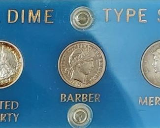 U.S Type Dime Set 