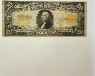 $20 Gold Certificate 