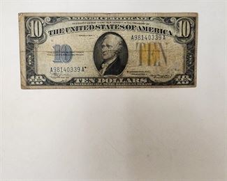 $10 Dollar Silver Certificate 