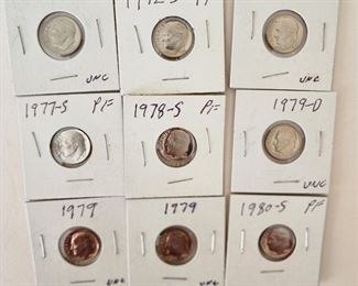 Roosevelt Dime Proofs 