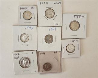 Silver Mercury Dimes 