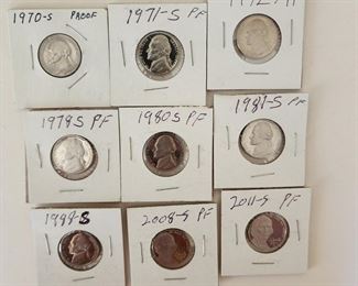 Jefferson Nickel Proofs 