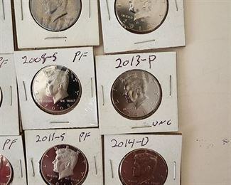 JFK Half Dollar Proofs 