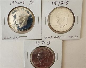 Silver Clad Eisenhower Dollar 