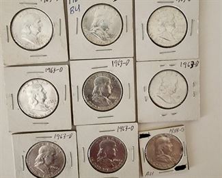 Silver Franklin Half Dollar 