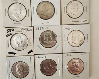 Silver Franklin Half Dollar 