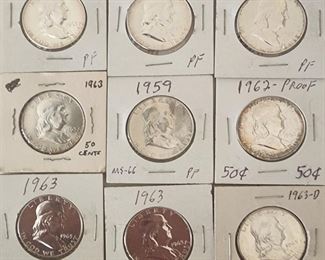 Silver Franklin Half Dollar 