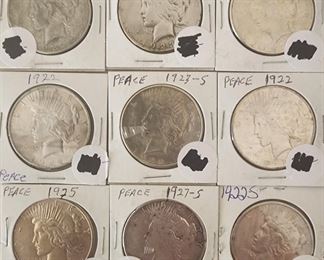 Silver Peace Dollars 