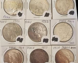Silver Peace Dollars 