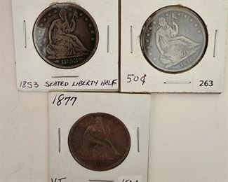 Seated Liberts Halfs 