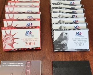 US Mint Silver Proof Sets 
