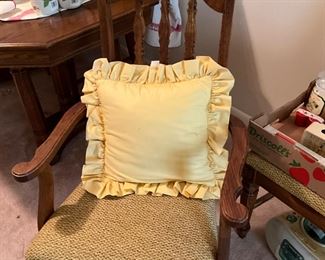 Chair to dining table with cushion