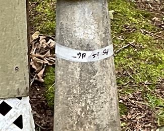 Outside in back yard 