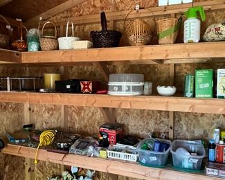 Storage building in back yard