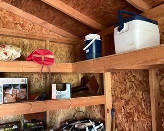 Storage building in back yard