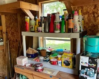 Storage building in back yard