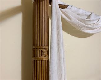 rattan four poster bed