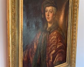 1940s Continental portrait in Victorian frame