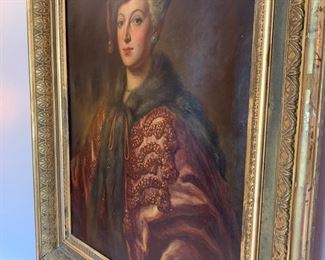 1940s Continental portrait in Victorian frame
