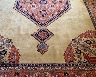 Room size orange rug