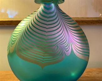 Blown glass vase