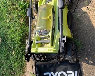 Ryobi electric lawnmower