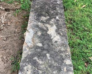 Detail of crab orchard bench