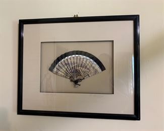 art, folded paper fan