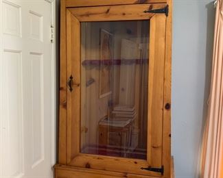 Pine gun cabinet