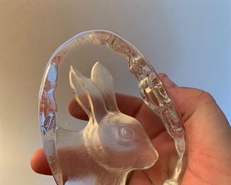 rabbit paperweight
