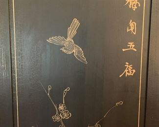 Folding Asian screen