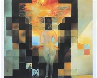 Dali Lincoln vision Lithograph signed print