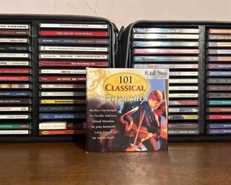 68 CDs In Cases, Including Christmas, Country And Disco