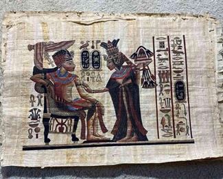 Ancient Egypt Hand Painted On Papyrus