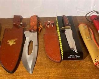 Collectible Knives Chipaway, Schrade, Pakistan, Taiwan, Germany