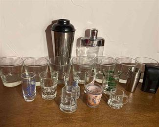 Collection Of Shot Glasses And More For Your Bar