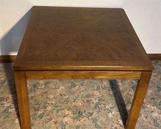 Lane Mid Century Modern Table 28 Inches Deep, 28 Inches Wide, 21 1 2 Inches Tall