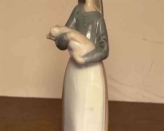 Lladro Figurines Collectibles Retired Girl With Pig