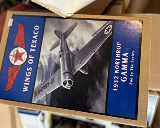 Vintage Original Box and Packaging, Wings of Texaco 1932 Northrop Gamma Airplane Coin Bank -2nd In The Series, Ertl Company