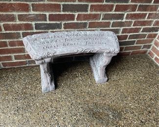 . . . nice cement bench
